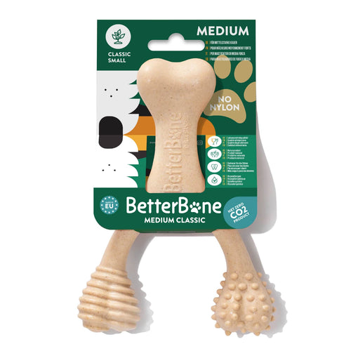 BetterBone dog chew toy with packaging on a white background