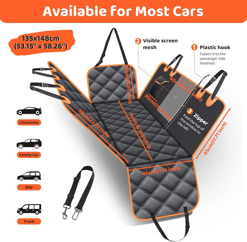 Car Rear Seat Sling Cover