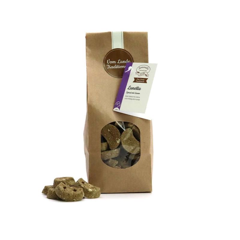 Friandises Lunetta Agneau Épinards – 250 g